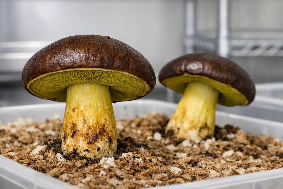 Черна манатарка (Phlebopus portentosus): първата култивирана манатарка – само при Crown Fungi в САЩ