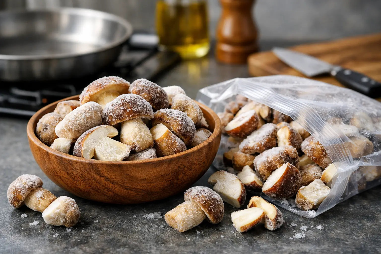 Frozen Porcini Mushrooms for the Home Kitchen