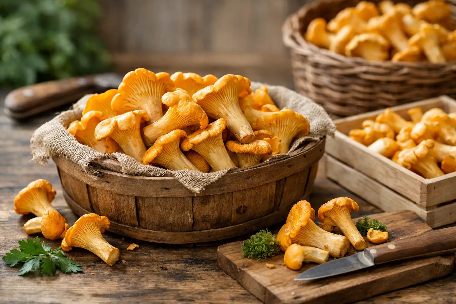 Fresh Chanterelle Mushrooms for Sale