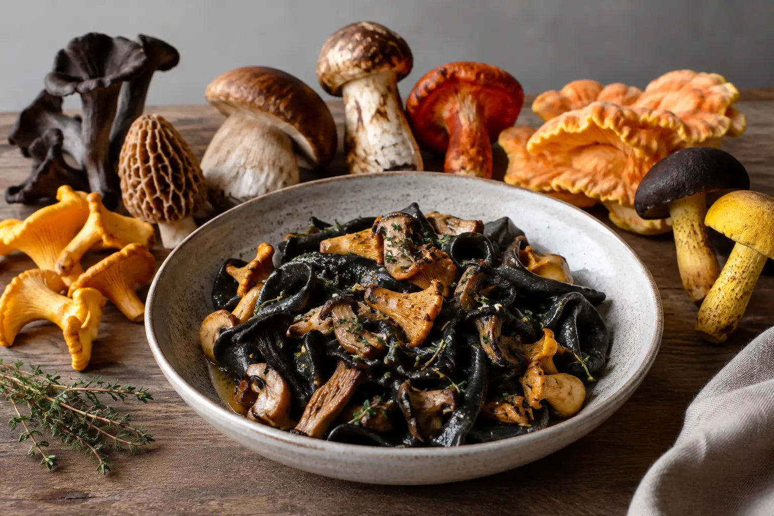 Black Trumpet Pasta That Tastes Like Autumn